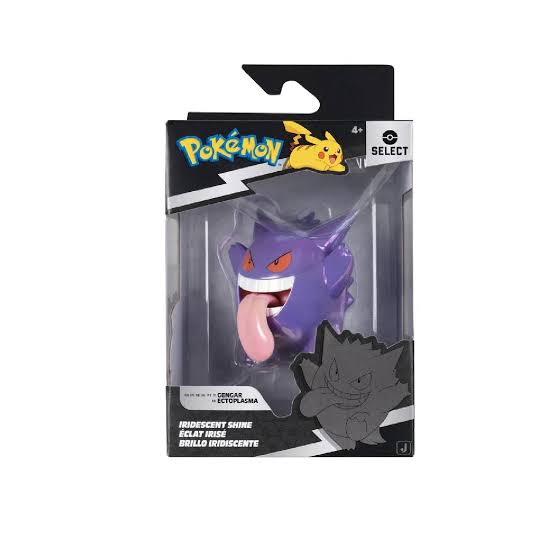 Figura Pokémon Gengar Select Brillo 3 Pulgadas | Jazwares Original