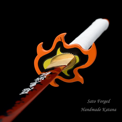 Kyojuro Rengoku – Katana Nichirin (Réplica Real Sin Filo)