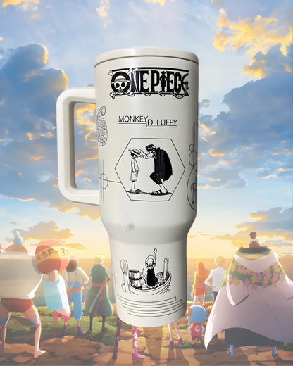 Termo Monkey D. Luffy – 1200 ml Acero Inoxidable