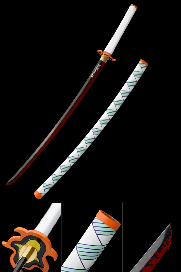 Kyojuro Rengoku – Katana Nichirin (Réplica Real Sin Filo)
