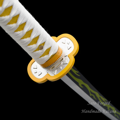 Zenitsu Agatsuma – Katana Nichirin Real Steel (Réplica Sin Filo)