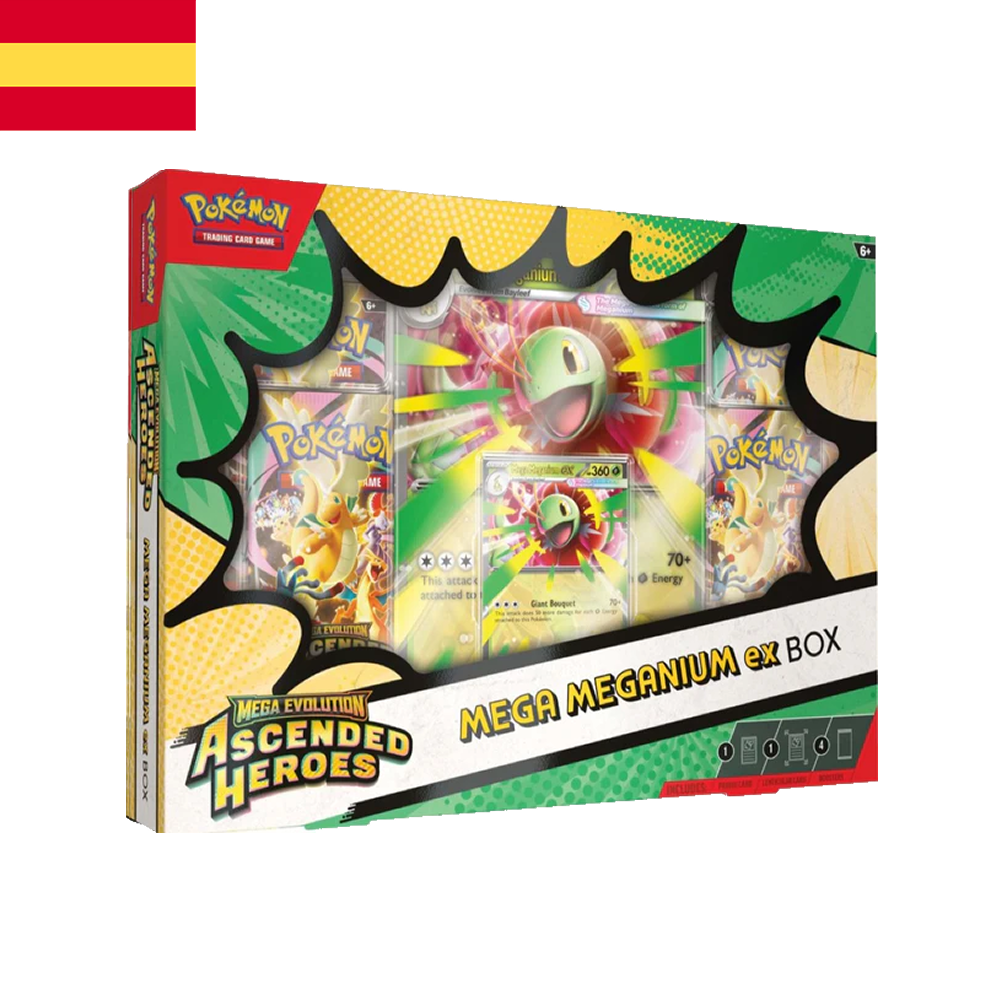 Pokémon TCG Mega Meganium ex Box Español | Mega Evolution: Ascended Heroes