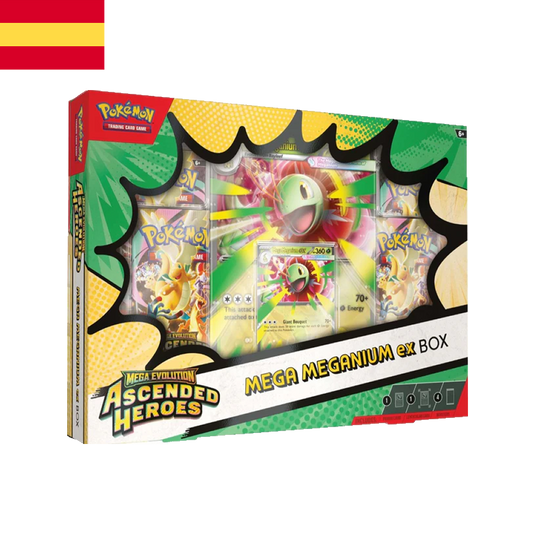 Pokémon TCG Mega Meganium ex Box Español | Mega Evolution: Ascended Heroes
